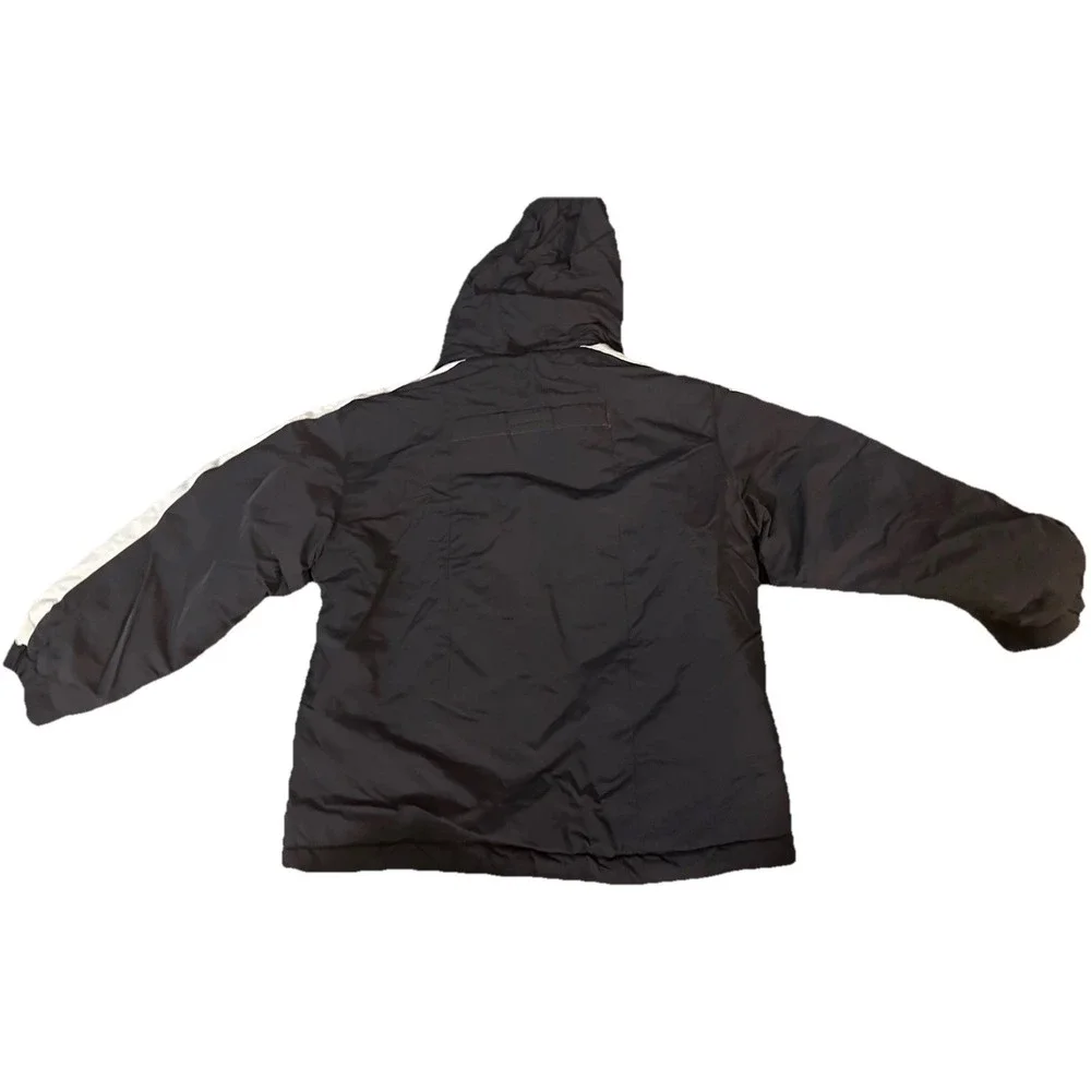 Fera Ski Jacket size 5 black Full Zip unisex Hooded snow